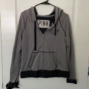 PINK zipper hoodie